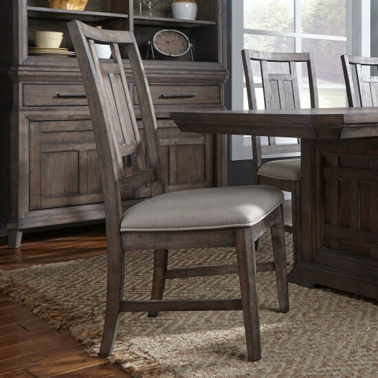 Best Sale π€© Copper Grove Artisan Prairie Wirebrushed Oak Lattice Back Side Chair (Set Of 2) π― - Image 7