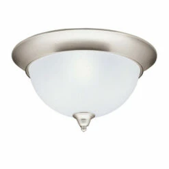 Outlet 🎁 Copper Grove Gramsdale 3-light Brushed Nickel Flush Mount 😉