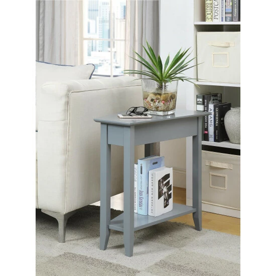 Promo π Copper Grove Aubrieta Wedge End Table White 𧨠- Image 6