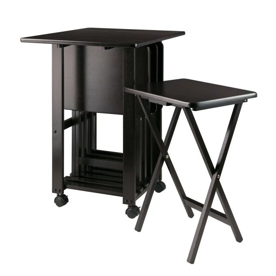 Best Sale 𧨠Copper Grove Shihr 5-piece Coffee Brown Snack Tray Set β - Image 2