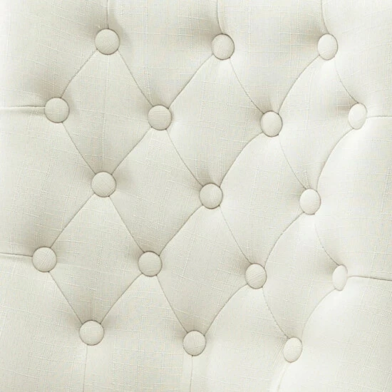 Promo 𧨠Copper Grove Coldspring Linen/Wooden Roll-top Tufted Dining Chair (Set Of 2) Grey β - Image 6