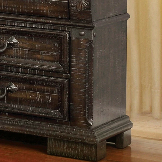 Coupon π Copper Grove Sisak Distressed Walnut 3-drawer USB Nightstand 𧨠- Image 2