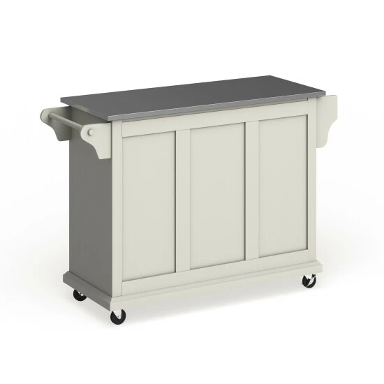 Coupon β¨ Copper Grove Tillebrook White Finish Stainless Steel Top Kitchen Cart And Island π - Image 5