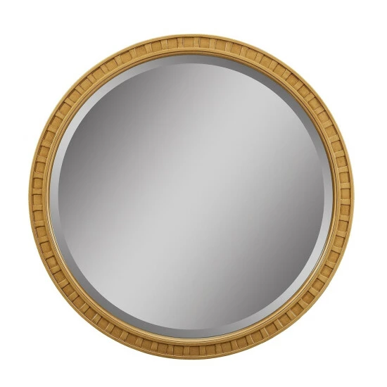 Best Sale π Copper Grove Gwembe Round Wall Mirror With Goldtone Finish - 31.5"L X 1"W 1/8"H β - Image 2