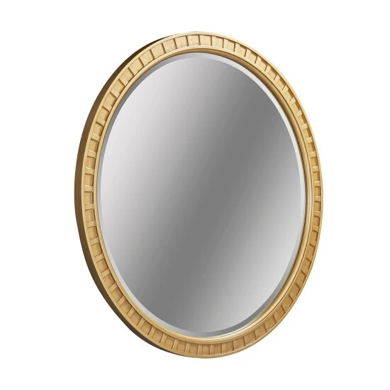 Best Sale π Copper Grove Gwembe Round Wall Mirror With Goldtone Finish - 31.5"L X 1"W 1/8"H β - Image 3