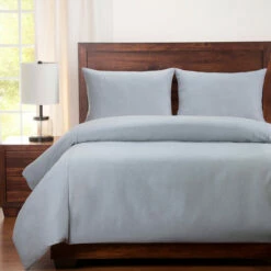 Flash Sale ✔️ Copper Grove Edam Solid Stain-resistant Duvet Cover Gray 🔥
