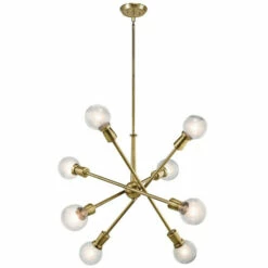 Hot Sale ❤️ Copper Grove Choisy 8-light Natural Brass Sputnik Chandelier 💯
