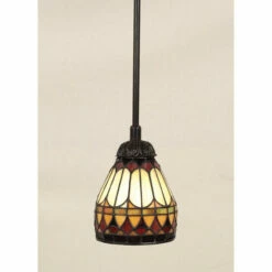 Coupon 😉 Copper Grove Fox Point Tiffany-style 1-light Vintage Bronze Mini Pendant 🔔