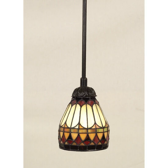 Coupon π Copper Grove Fox Point Tiffany-style 1-light Vintage Bronze Mini Pendant π