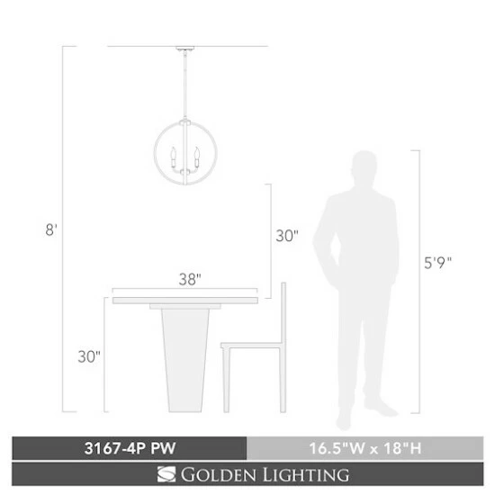 Budget β¨ Copper Grove Adrian 4-light Chandelier In Pewter β¨ - Image 2