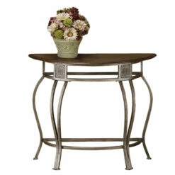 Promo β Copper Grove Driburg Brown Metal And Wood Console Table π€©