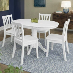Best Pirce π Copper Grove Korcula White Wood 5-piece Extendable Dining Set π