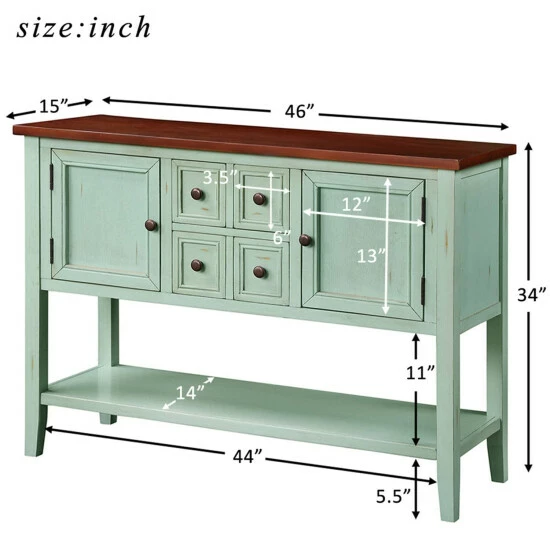 Deals β Copper Grove Polten Console Table Light Navy β¨ - Image 8