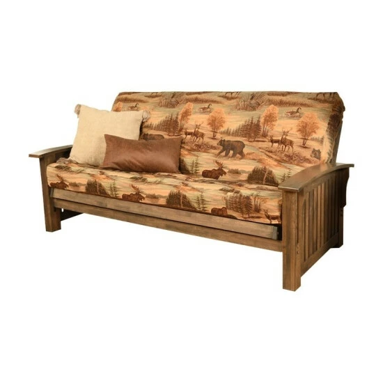 Cheapest π Copper Grove Kostandovo Futon In Rustic Walnut Finish With Mattress Candian β€οΈ - Image 2