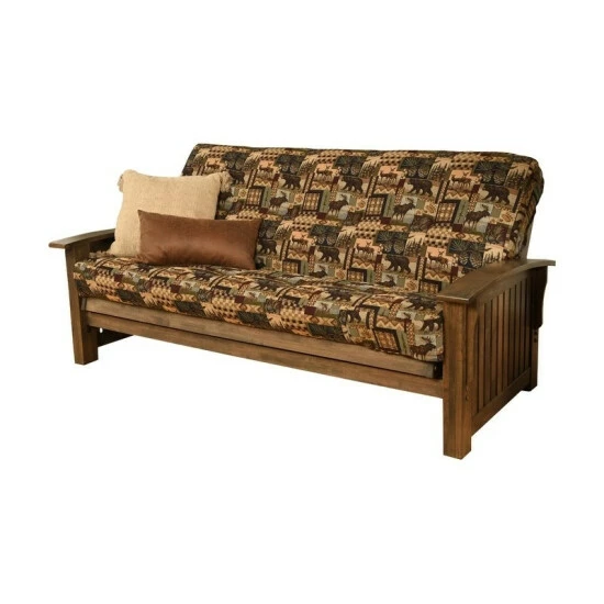 Cheapest π Copper Grove Kostandovo Futon In Rustic Walnut Finish With Mattress Candian β€οΈ - Image 4