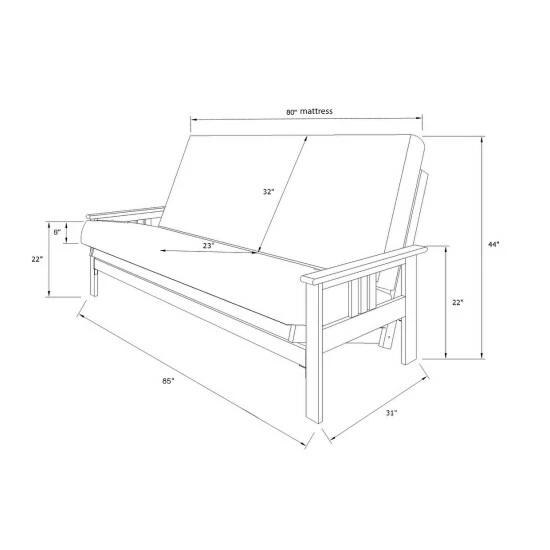 Best deal π― Copper Grove Cloud Queen Storage Futon With Espresso Finish Saddle π― - Image 5