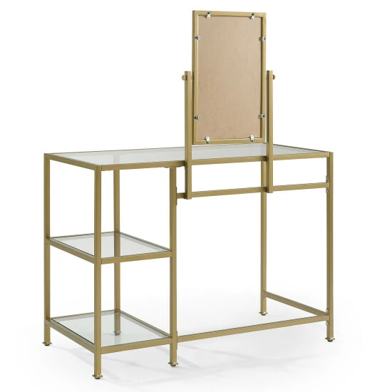 Cheapest π Copper Grove Vertou Vanity And Mirror Set With Goldtone Finish - Soft Gold - 42 "W X 20 "D X 52.25 "H π - Image 5