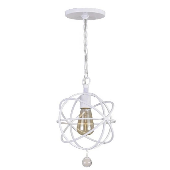 Budget β Copper Grove Poltava 1-light White Pendant Semi-flush Mount β