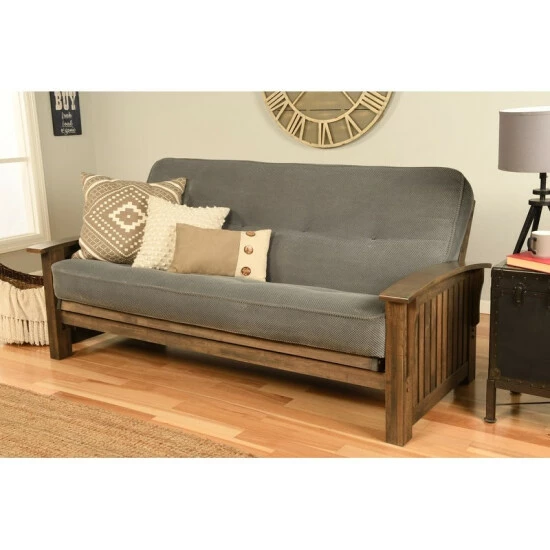 Outlet π― Copper Grove Kostandovo Futon In Rustic Walnut With Mattress Marmont Thunder π - Image 4