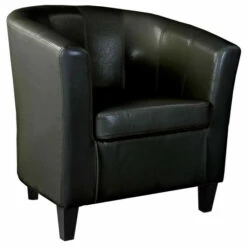 Cheapest 😉 Copper Grove Arisaig Leather Tub Chair White 🎉