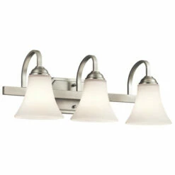 Buy 🌟 Copper Grove Gramsdale 3-light Brushed Nickel Bath/Vanity Light 💯