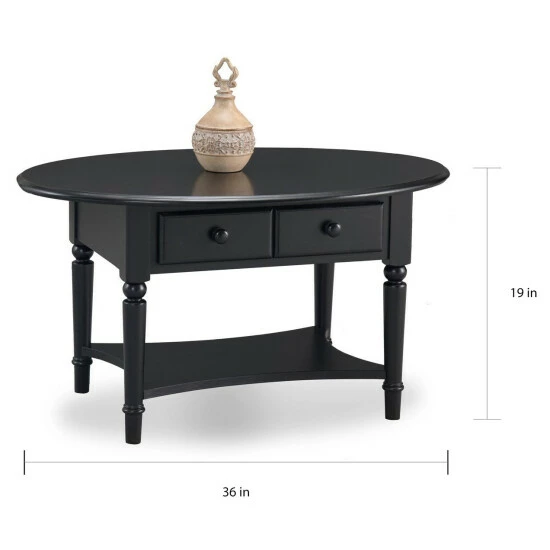 Best Sale βοΈ Copper Grove Churn Creek Oval Coffee Table With Shelf White β - Image 7