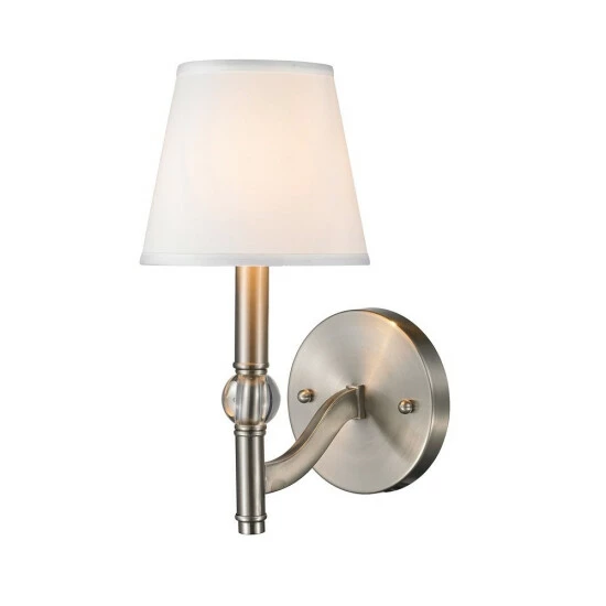 Wholesale β€οΈ Copper Grove Gavar 1-light Wall Sconce Pewter With White Shade π― - Image 2