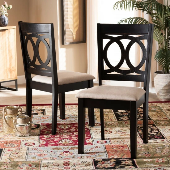 Cheapest βοΈ Copper Grove Taizz Modern Upholstered 2-piece Dining Chair Set Beige β - Image 8